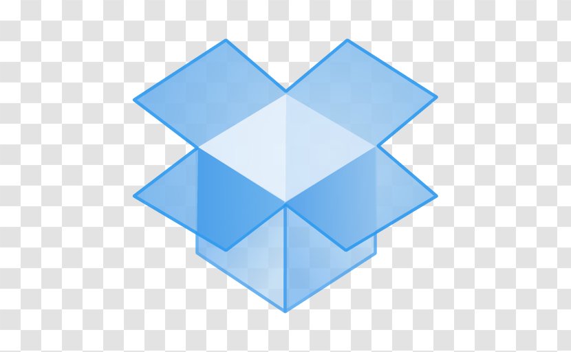 Dropbox Download - Blue - Socialmedia Transparent PNG