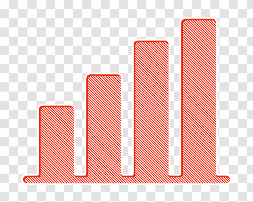 Growing Bar Chart Icon Investments Icon Increment Icon Transparent PNG