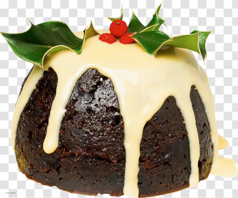 Christmas Pudding Figgy Custard Cream English Cuisine Transparent PNG