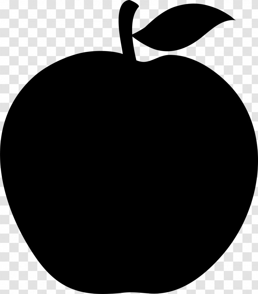 Clip Art Apple Vector Graphics - Black - Monochrome Photography Transparent PNG