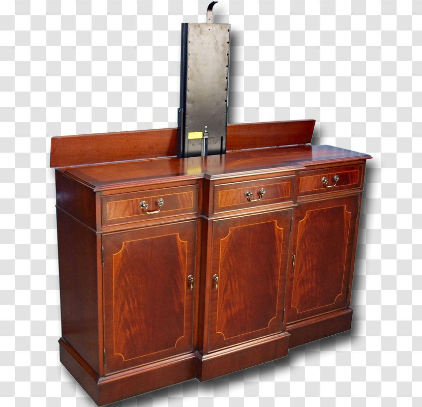 Buffets & Sideboards Furniture TV-Lift Chiffonier Mahogany - Wood Stain - Reproduction Tiffany Lamps Transparent PNG