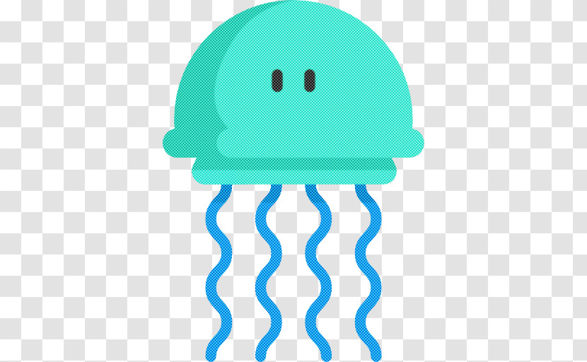 Green Turquoise Jellyfish Aqua Line Transparent PNG