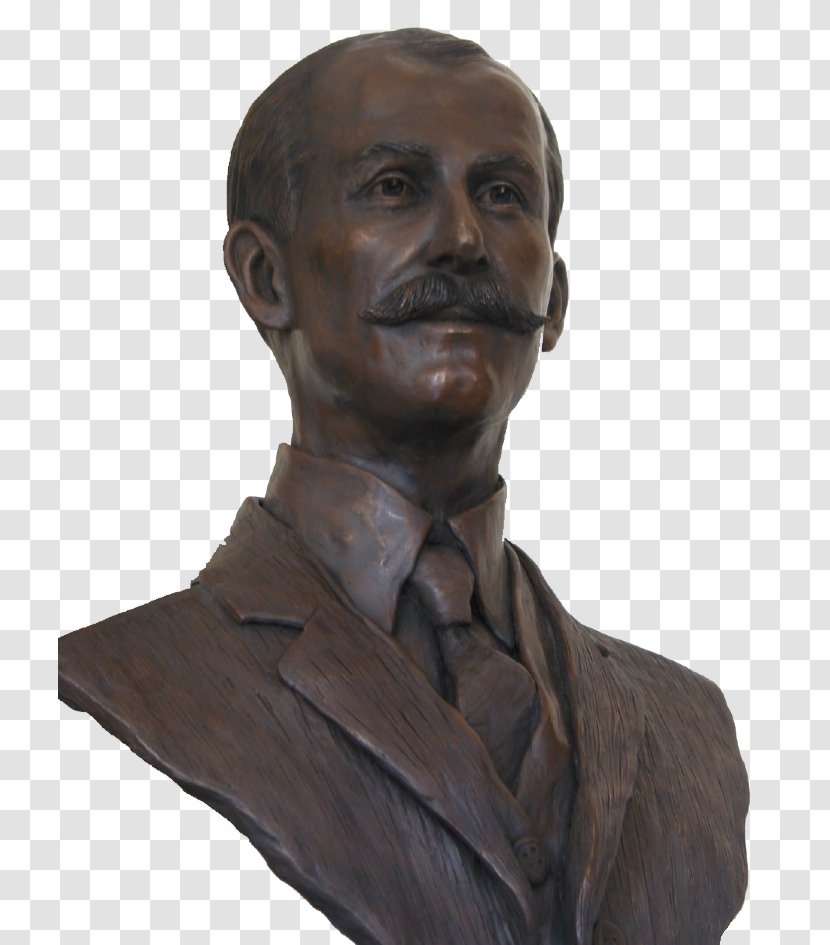 Wilbur Wright Bust Bronze Sculpture Brothers - Chin - Art Transparent PNG