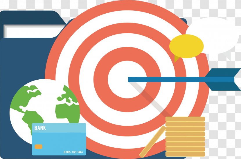 Content Marketing Targeted Advertising Pay-per-click Inbound - Red Stripes Target Transparent PNG