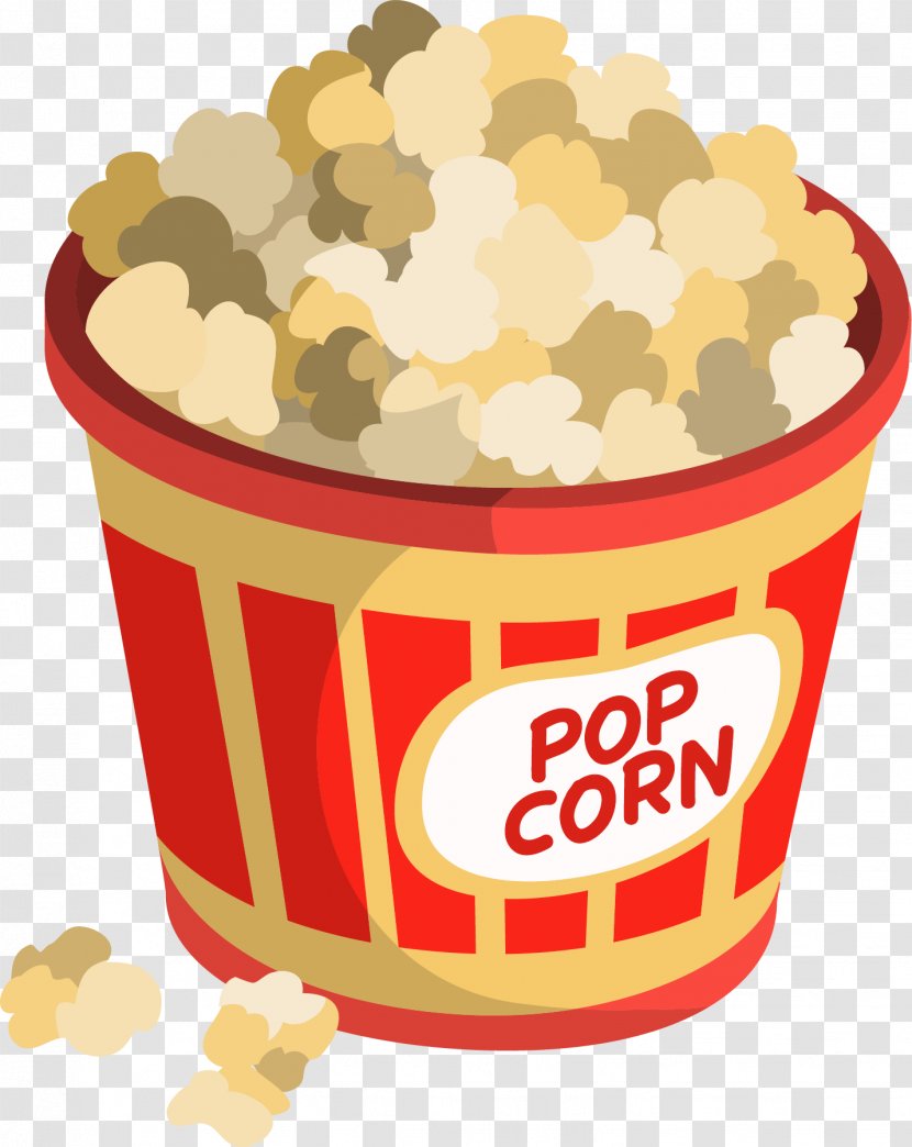 Popcorn Cola Cartoon - Snack - Cinema Transparent PNG