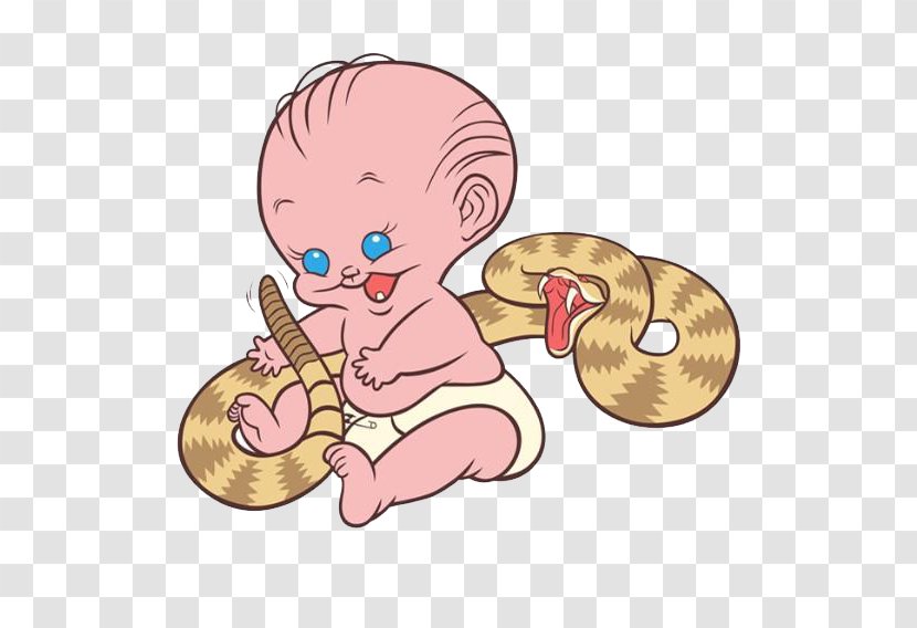 Snake Pink Clip Art - Cartoon - Baby With Transparent PNG