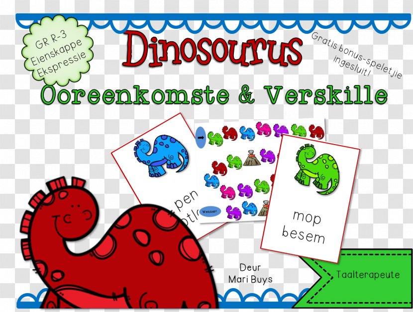 Afrikaans Vakansie Prentjies Language Gewone Breuke - Speechlanguage Pathology - Dinosourus Transparent PNG