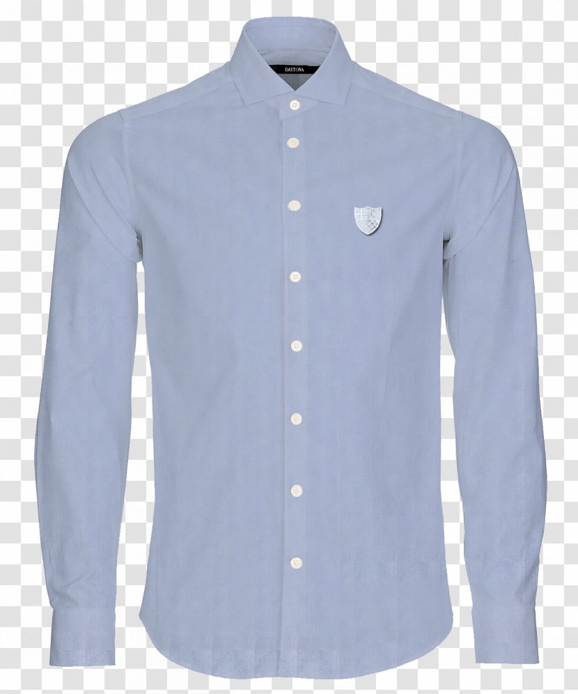 Long-sleeved T-shirt Dress Shirt - Blue Transparent PNG