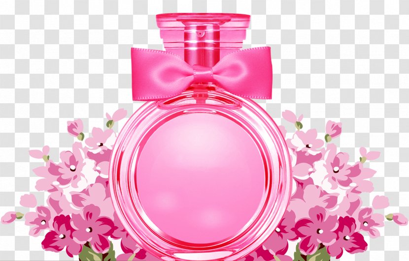 Perfume Bottle - Christian Dior Se - Pink Flowers Transparent PNG