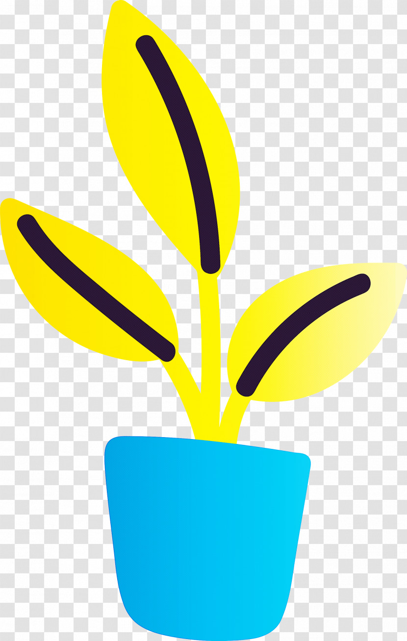 Flower Yellow Leaf M-tree Line Transparent PNG