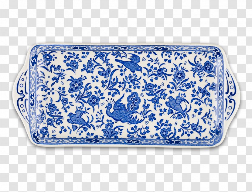 Burleigh Pottery Tray Middleport Cobalt Blue - Purple - Peacock Transparent PNG