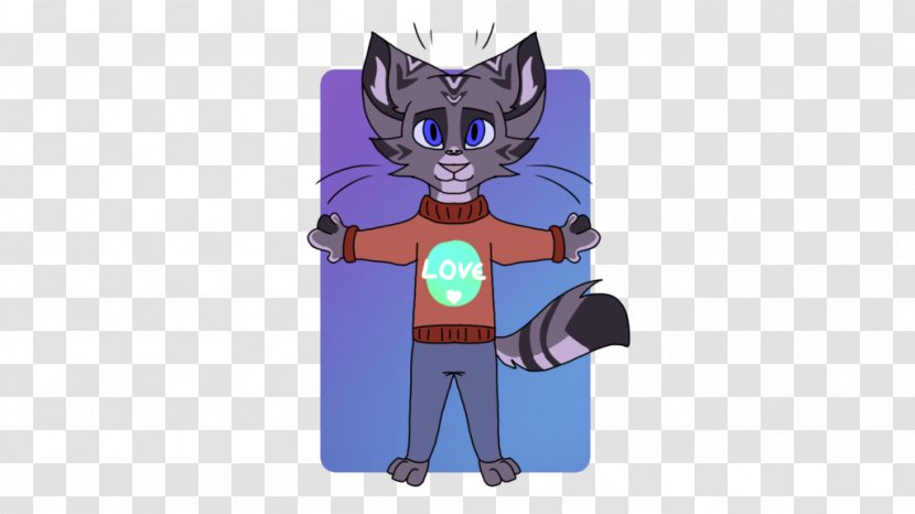 Illustration Cartoon Product Purple Character - Fictional - Cat Furry Transparent PNG
