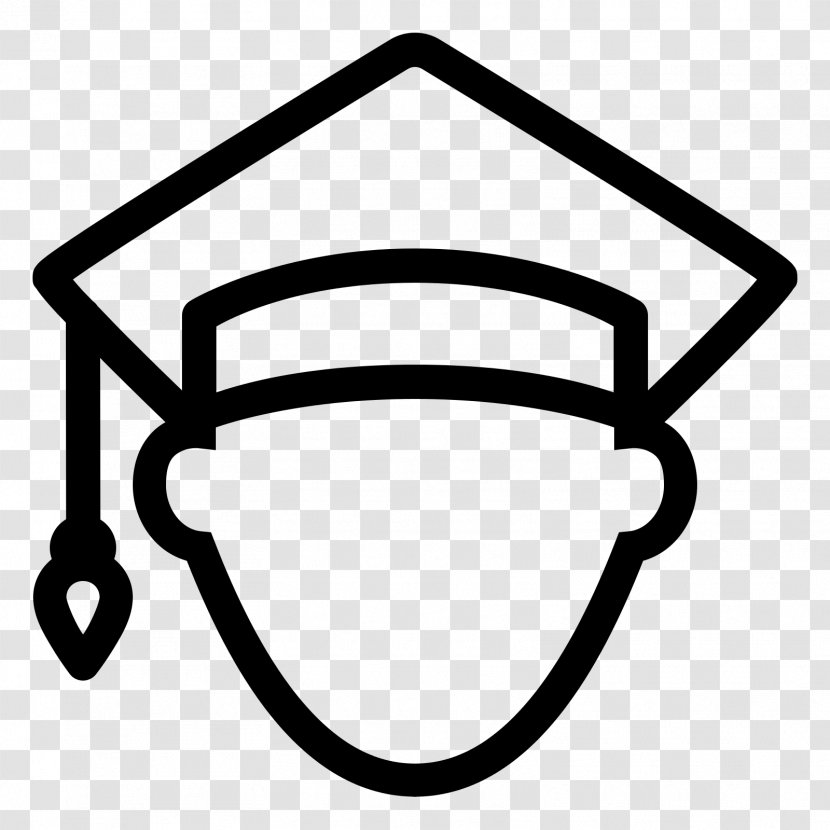 Education Clip Art - Black And White - Graduation Student Transparent PNG