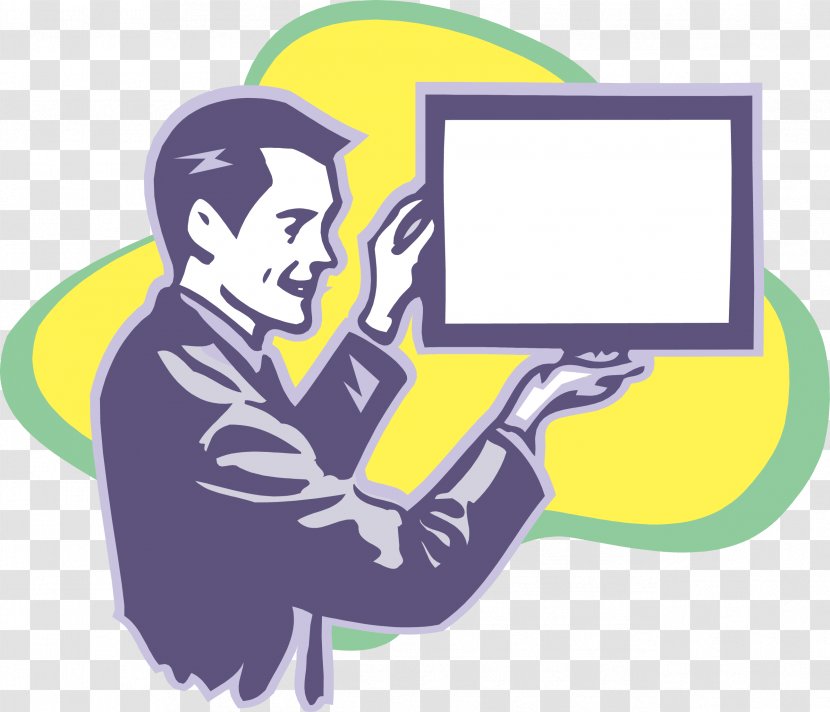 Advertising Scrap Clip Art - Technology - The Man Explaining It Transparent PNG