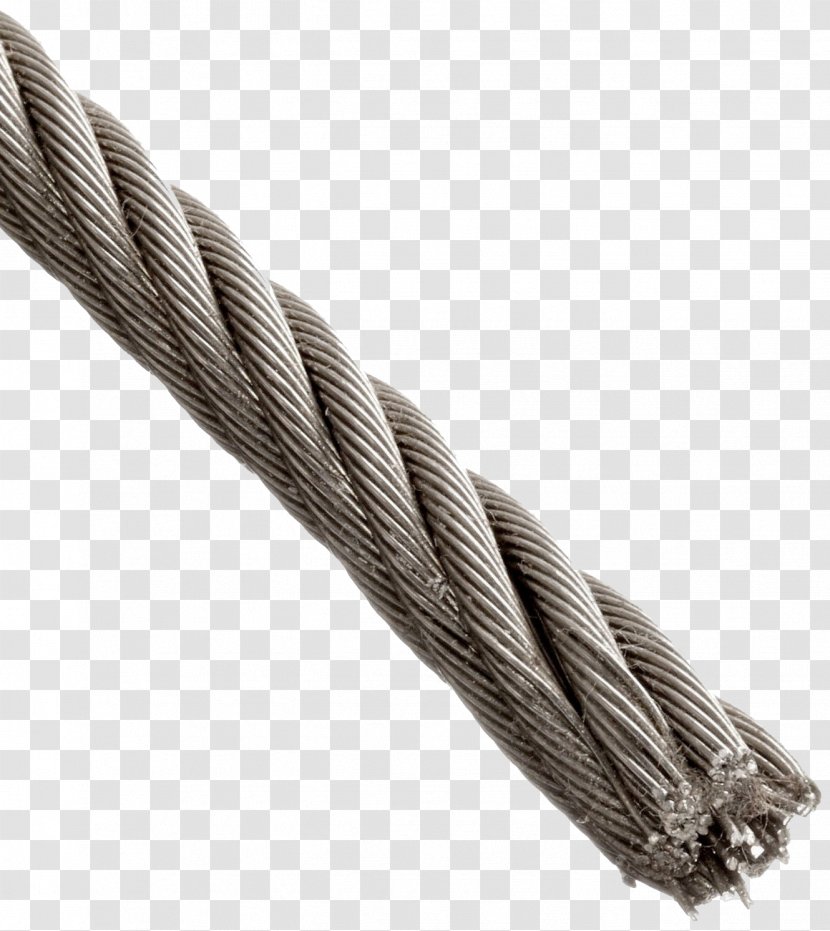 Wire Rope Marine Grade Stainless Steel - Electrical Cable - Knot Transparent PNG