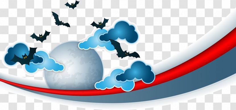 Bat Illustration - Computer - Earth Clouds Vector Transparent PNG