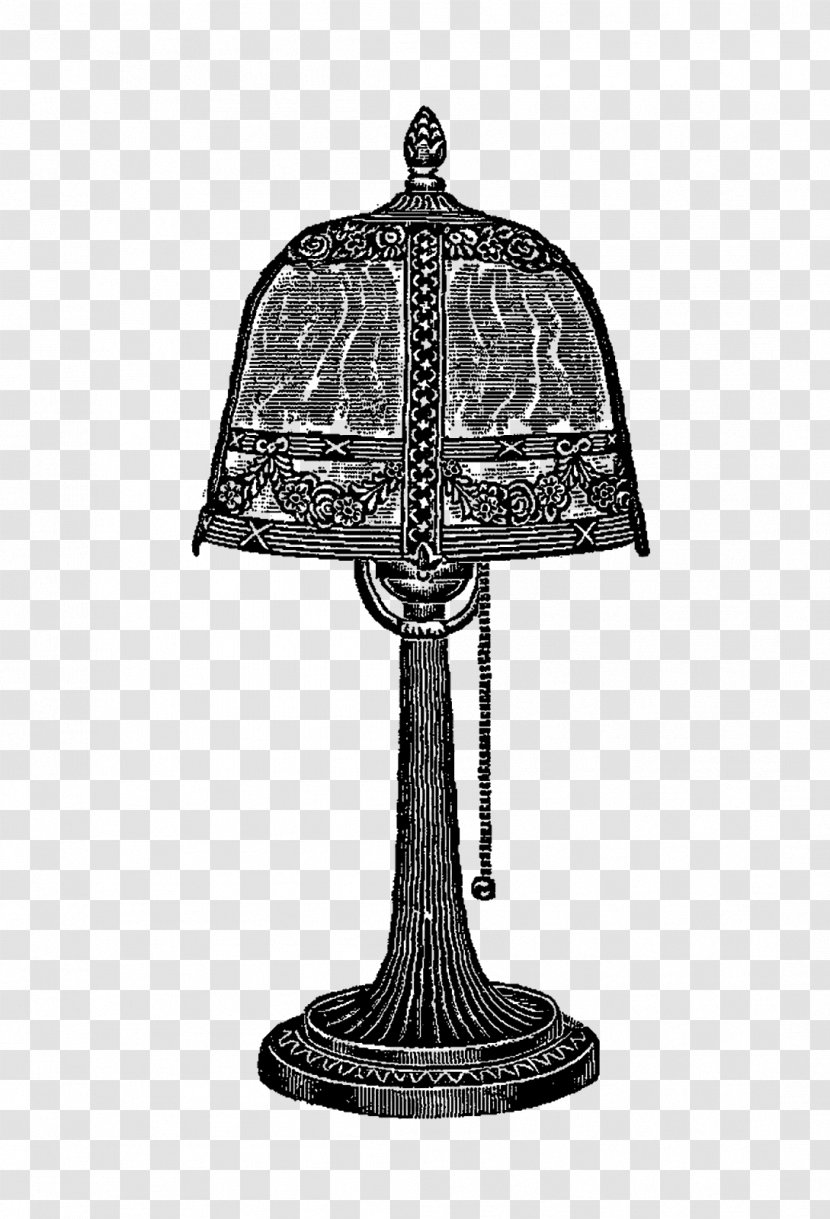 Oil Lamp Clip Art - Antique - Desk Silhouettes Transparent PNG
