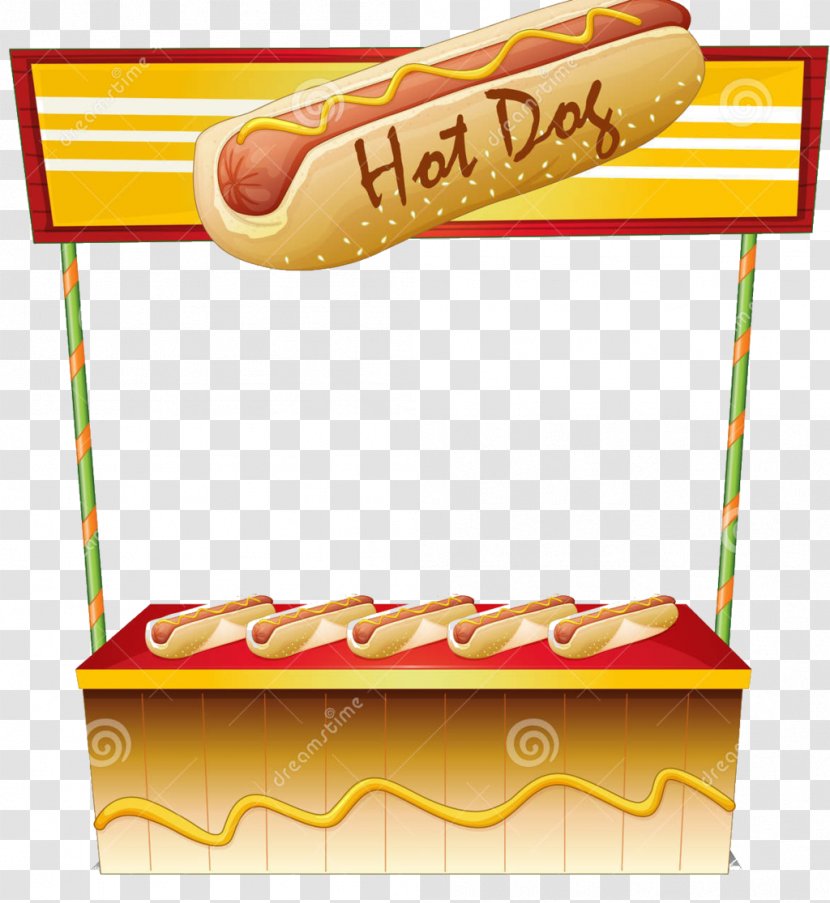 Hot Dog Stand Cart Fast Food - Hotdog Transparent PNG