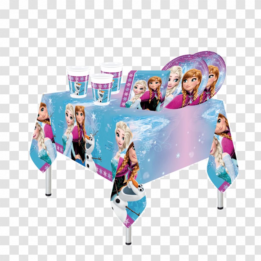 Elsa Anna Olaf Plastic Tablecloth - Frozen Film Series Transparent PNG