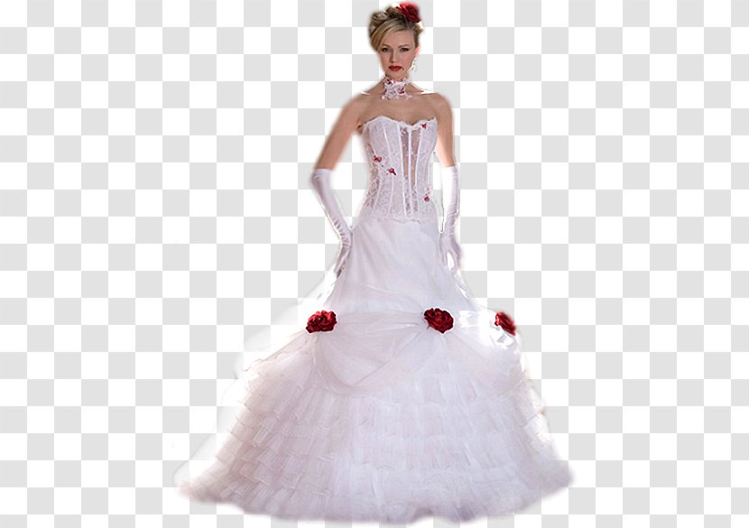 Wedding Dress Ball Gown Woman Bride - Flower Transparent PNG