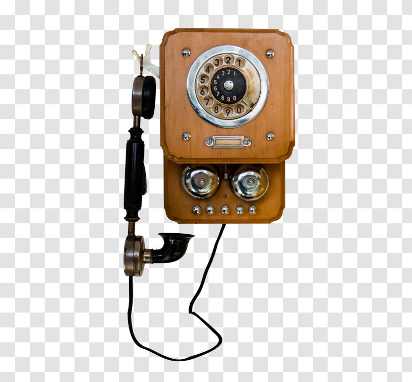 Telephone Call Rotary Dial Handset - Booth Transparent PNG