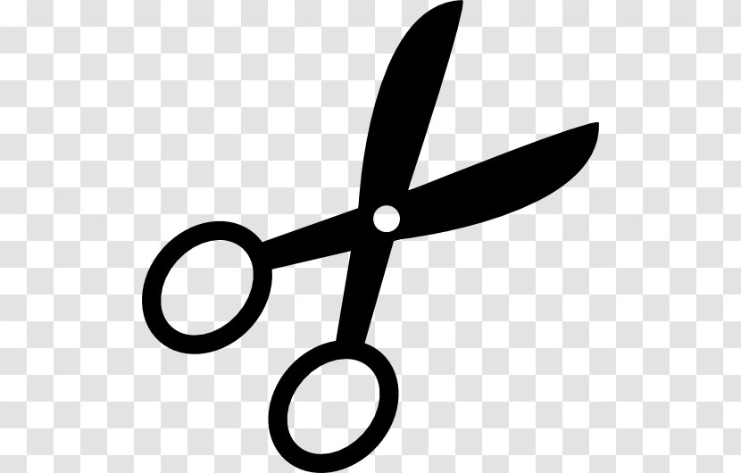 Hair-cutting Shears Scissors Clip Art - Black And White Transparent PNG