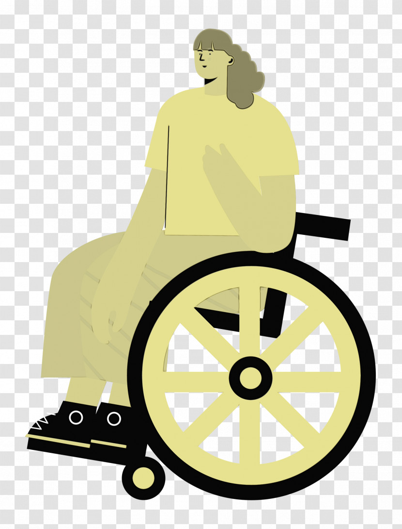 Wheelchair Cartoon Drawing Logo Icon Transparent PNG