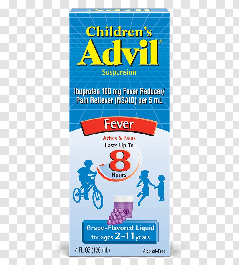 Ibuprofen Children's Advil Pain Acetaminophen - Analgesic - Cold Children Transparent PNG