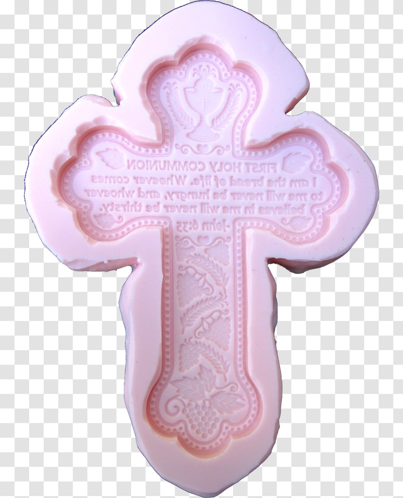 Pink M RTV - Cross - First Communion Transparent PNG