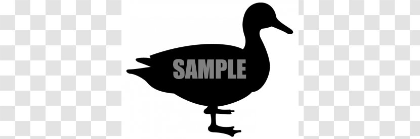 Duck Art Silhouette Clip - Black And White Transparent PNG
