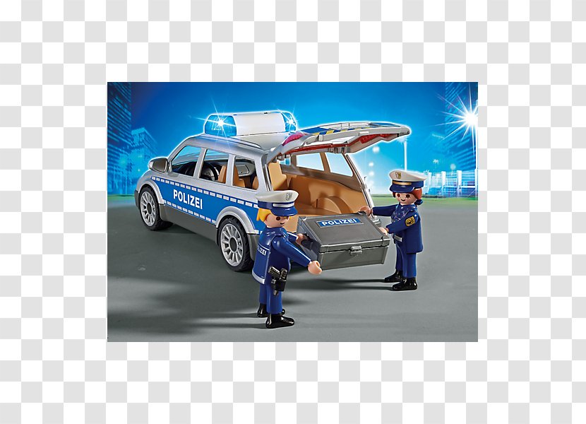 Playmobil Police Car Toy - Automotive Design Transparent PNG