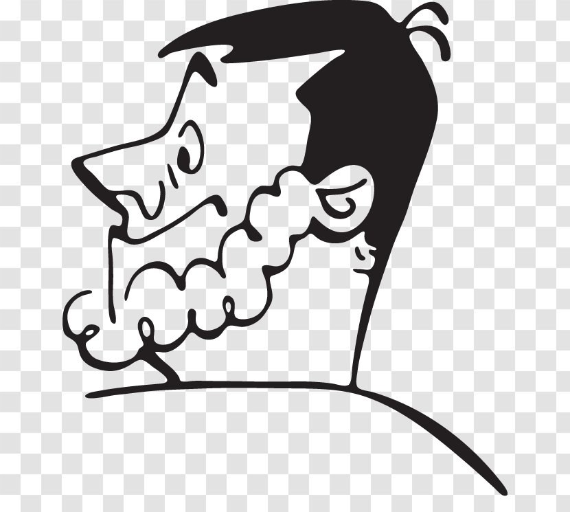 Canidae Line Art Cartoon Clip - Shaving Man Transparent PNG