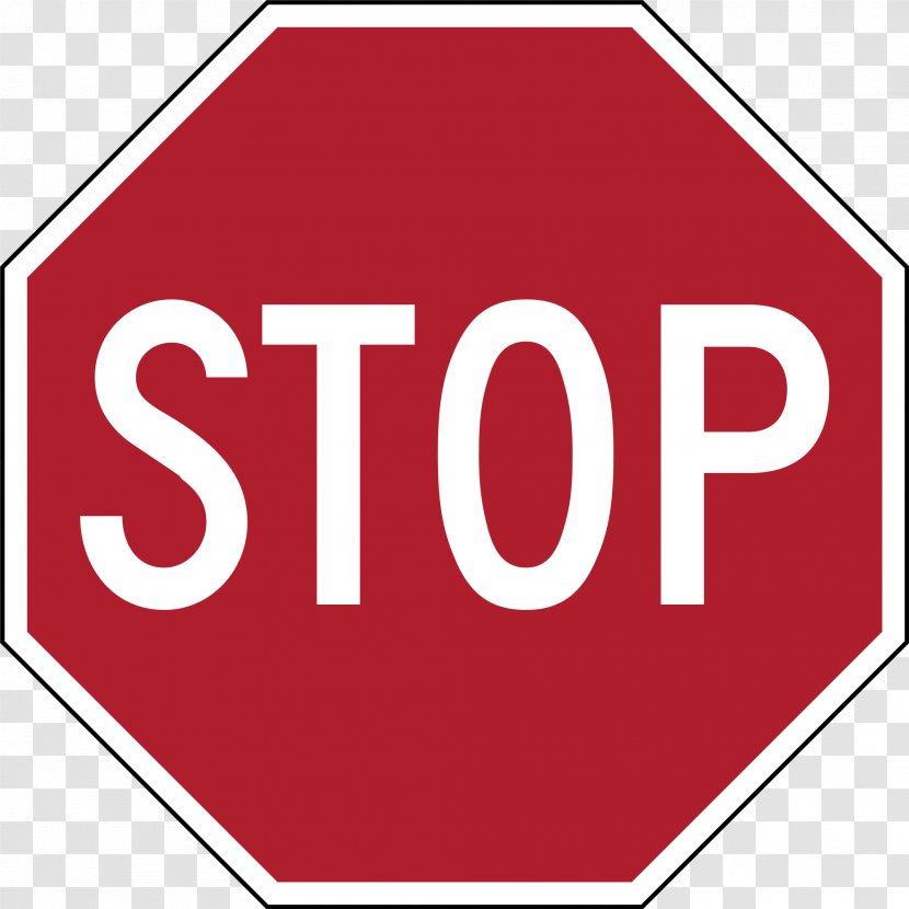 Stop Sign Manual On Uniform Traffic Control Devices Road Transport - Red Transparent PNG