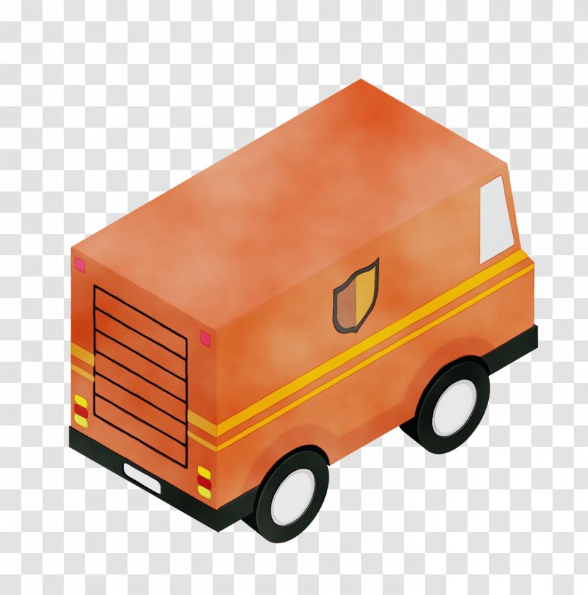 Orange - Wet Ink - Toy Vehicle Car Transparent PNG