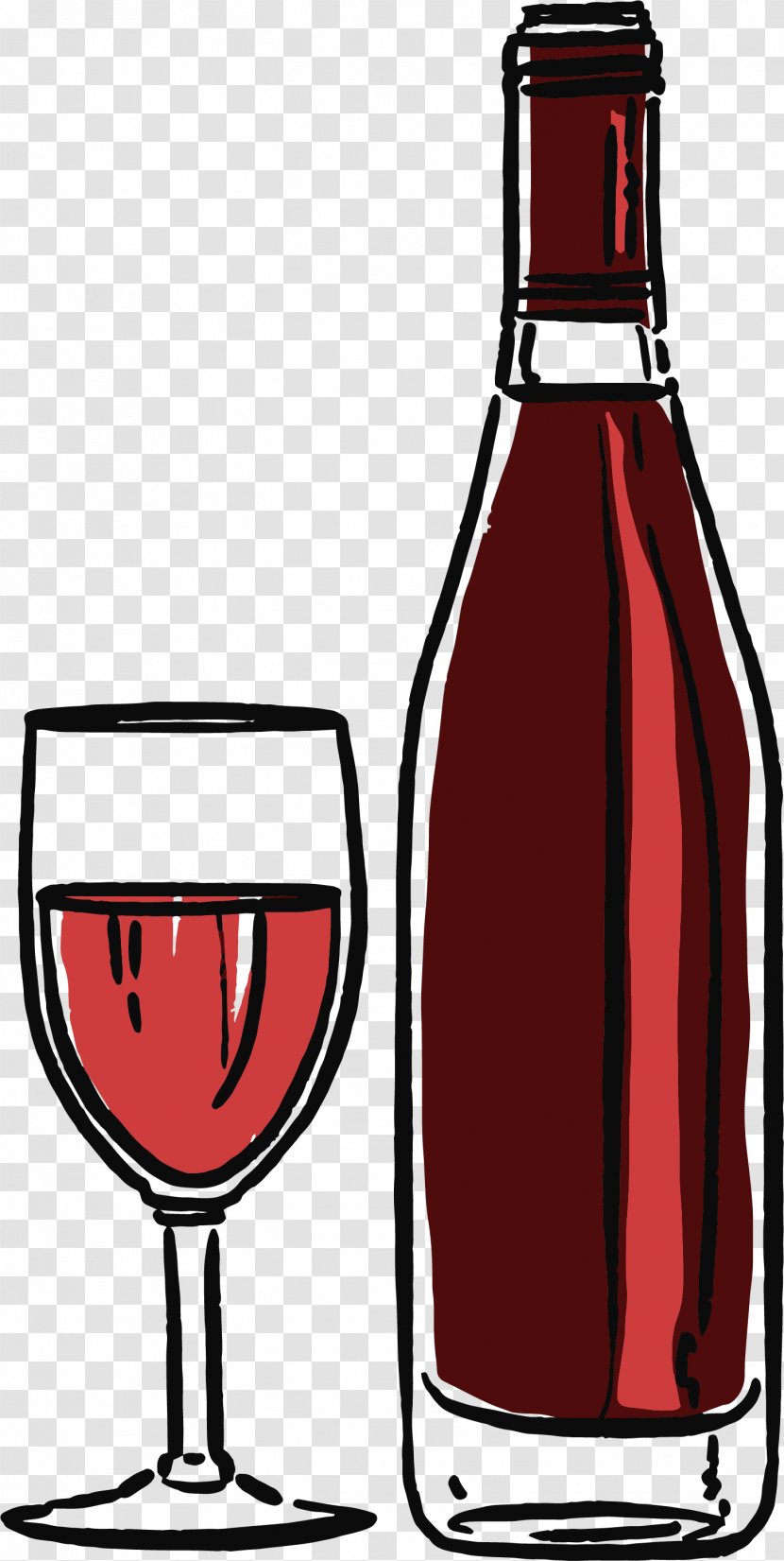 Red Wine Glass Alcoholic Drink Dessert - Liqueur - Do Not Alcohol Transparent PNG