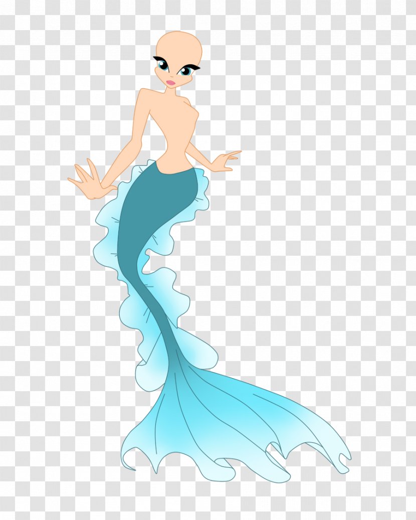 A Mermaid Drawing Art Fairy - Flower Transparent PNG