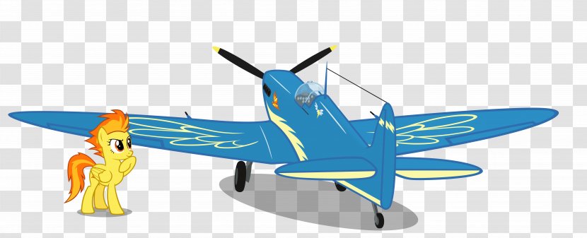 Supermarine Spitfire Airplane My Little Pony Aircraft - General Aviation - Plane Transparent PNG
