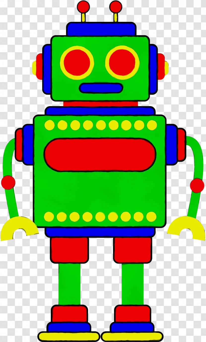 Green Robot Toy Machine Transparent PNG