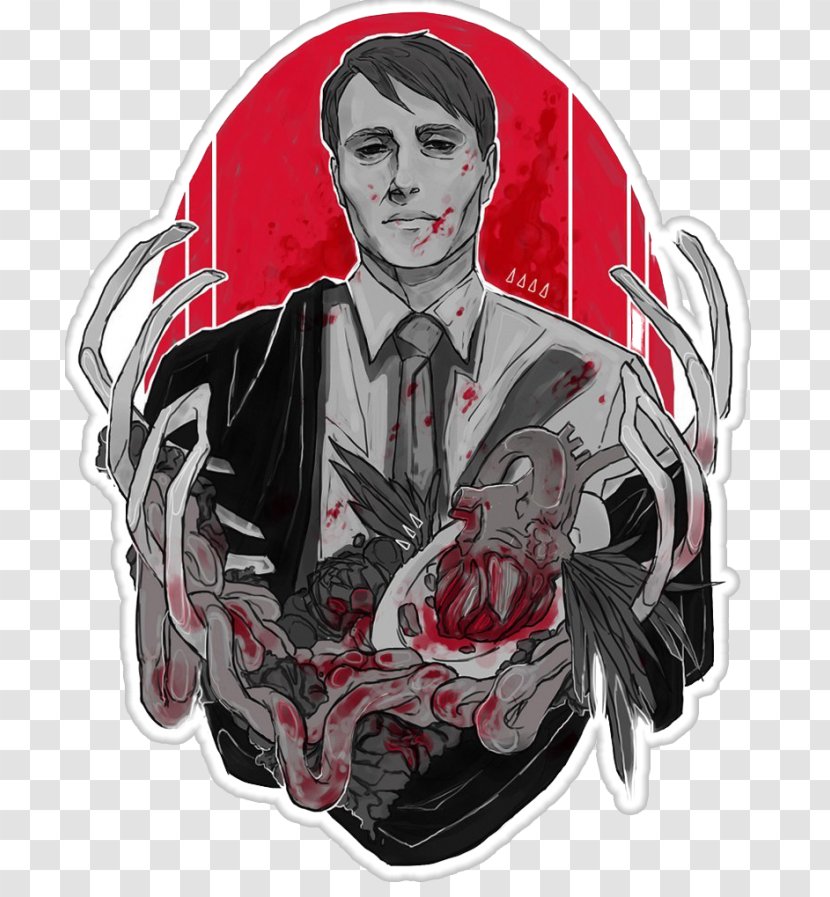 Mads Mikkelsen Hannibal Lecter Will Graham Art - Flower Transparent PNG