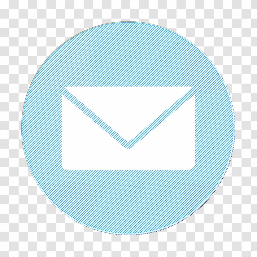 Cercle Icon Email Envelope - Mail - Logo Electric Blue Transparent PNG