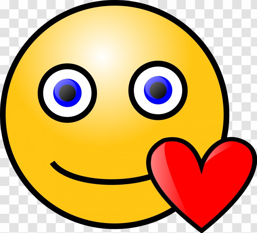 Smiley Emoticon Love Heart Clip Art - Kiss Transparent PNG