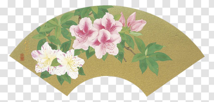 U68eeu7530u308au3048u5b50u4f5cu54c1u96c6: 1979-2011 Floral Design Hand Fan - Flower Arranging - Chinese Sub Transparent PNG