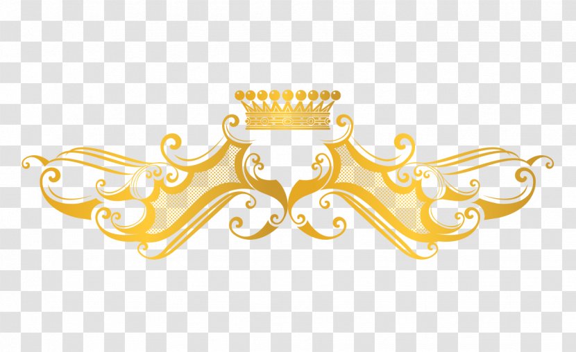 Euclidean Vector Computer File - Imperial Crown - Gold Pattern Transparent PNG