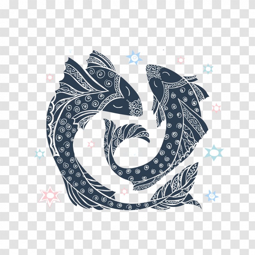 Pisces Astrological Sign Horoscope Zodiac Clip Art - Astrology - Two Fish Transparent PNG