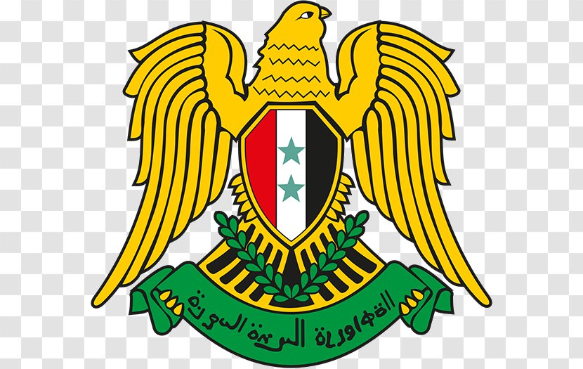 Flag Of Syria United Arab Republic Coat Arms National Symbol - Eagle Transparent PNG