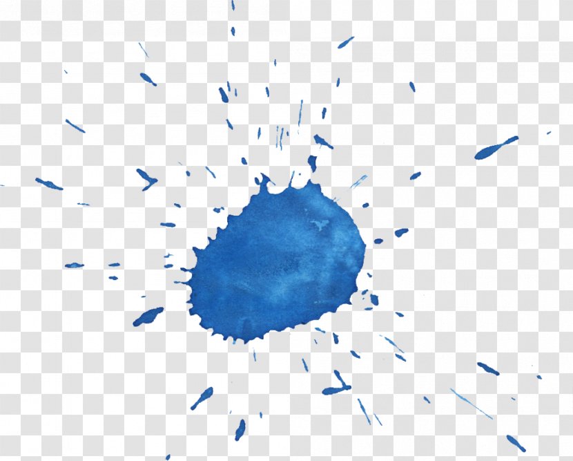 Blue Paper Watercolor Painting - Drawing - Color Transparent PNG