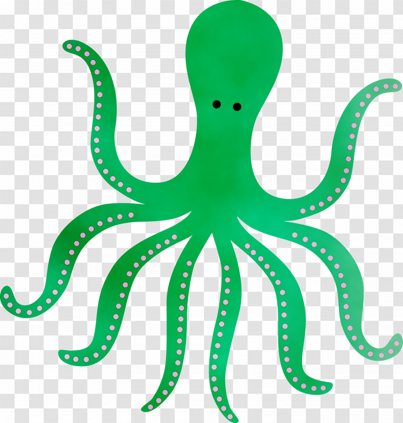 Octopus Giant Pacific Octopus Green Octopus Animal Figure Transparent PNG