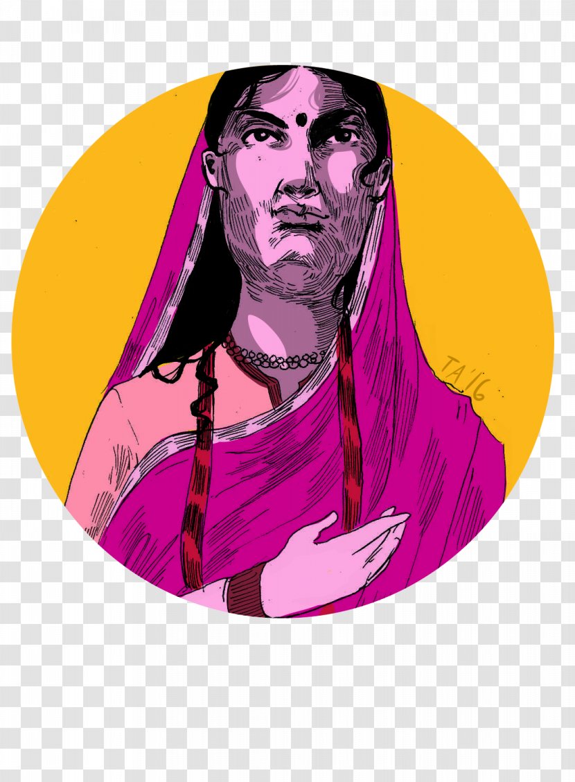 Ahilyabai Holkar Female - Purple - Art Transparent PNG