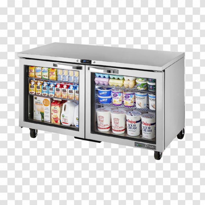 Refrigerator Sliding Glass Door Freezers Kitchen - Home Appliance Transparent PNG