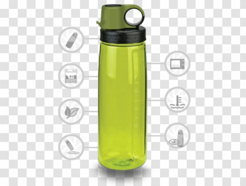 Nalgene Flask Kids OTF Bottle Grip N Gulp 350ml One Wide Mouth - Watercolor Transparent PNG